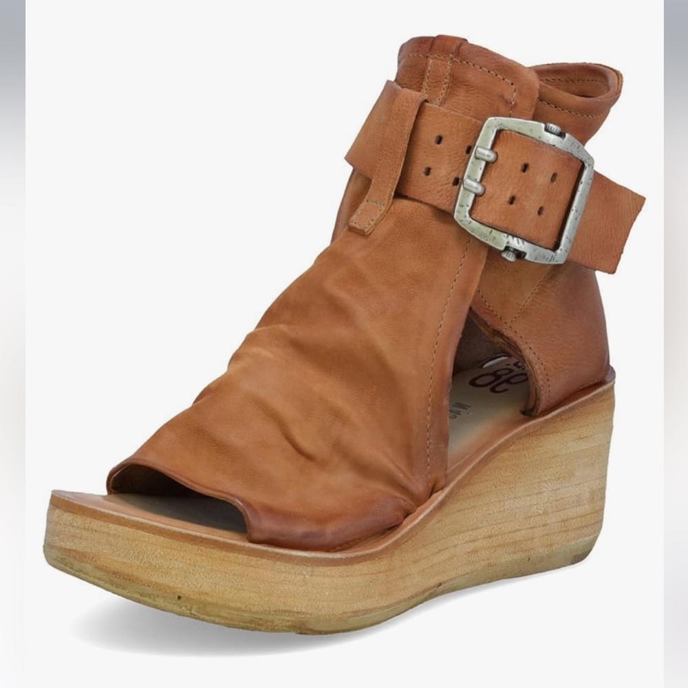 A.S.98 Naya - Edgy Peep Toe Sandals